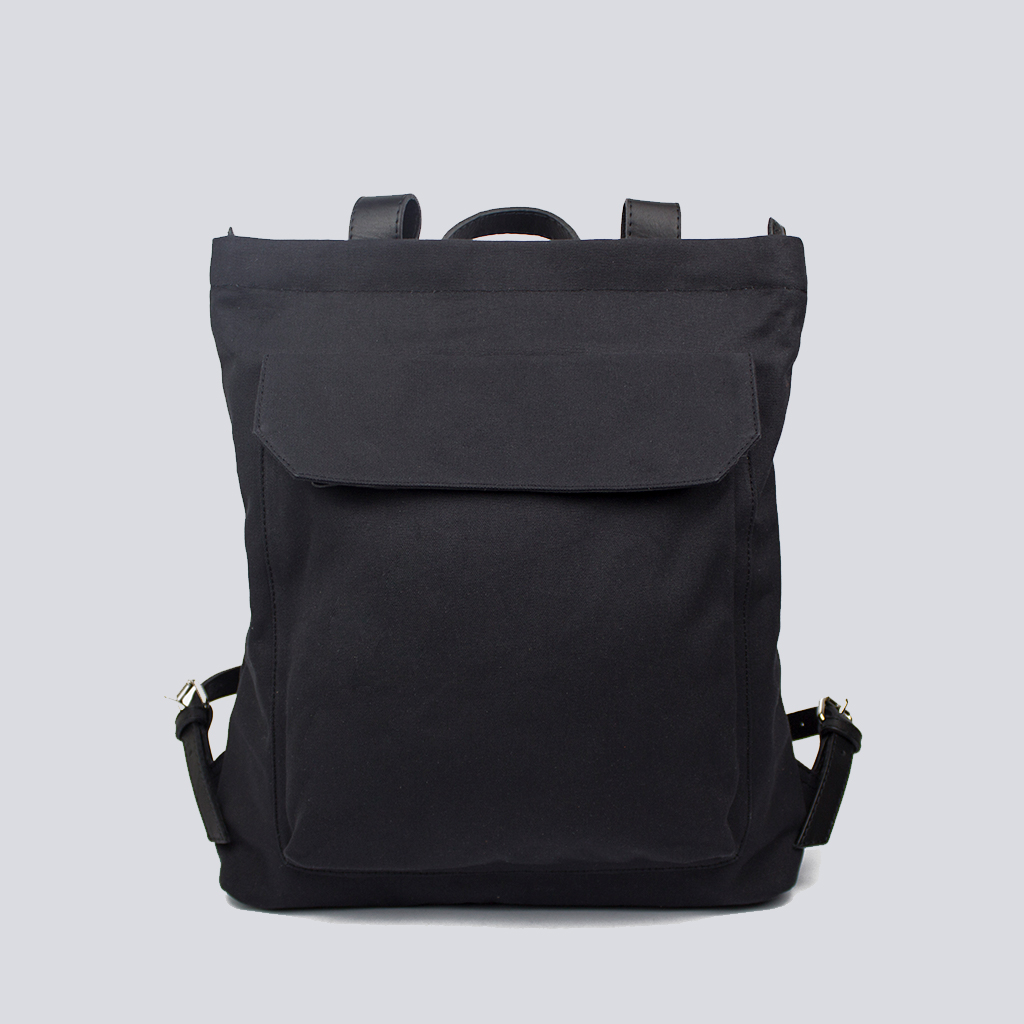 Backpack ZP Black_01 MOCHILA ZIP PACK / NEGRO & NEGRO - Imagen 1