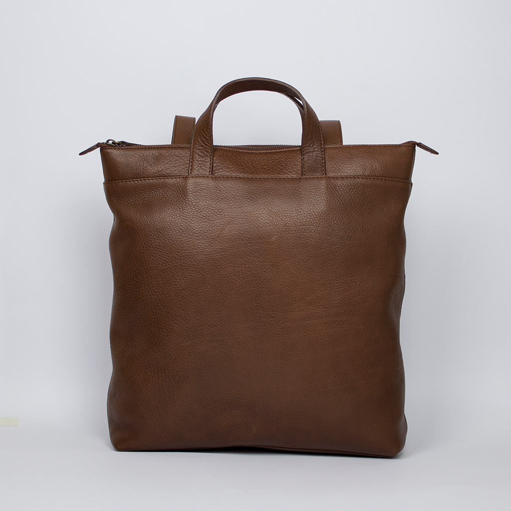 Conv BP B1 Brown Front Grey1024 MOCHILA CONVERTIBLE B1 / MARRON - Imagen 1
