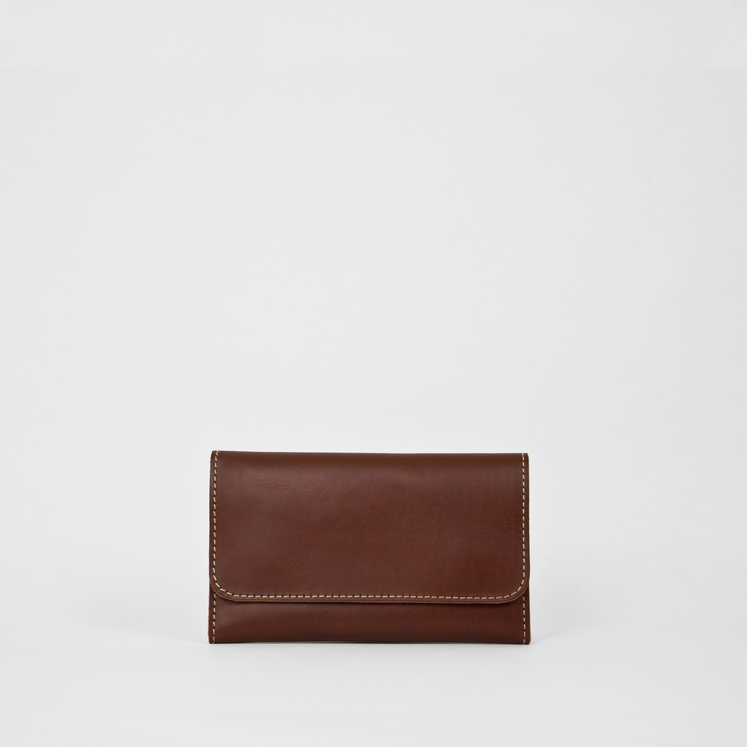Wallet S Chestnut Front BILLETERA S / SUELA - Imagen 1